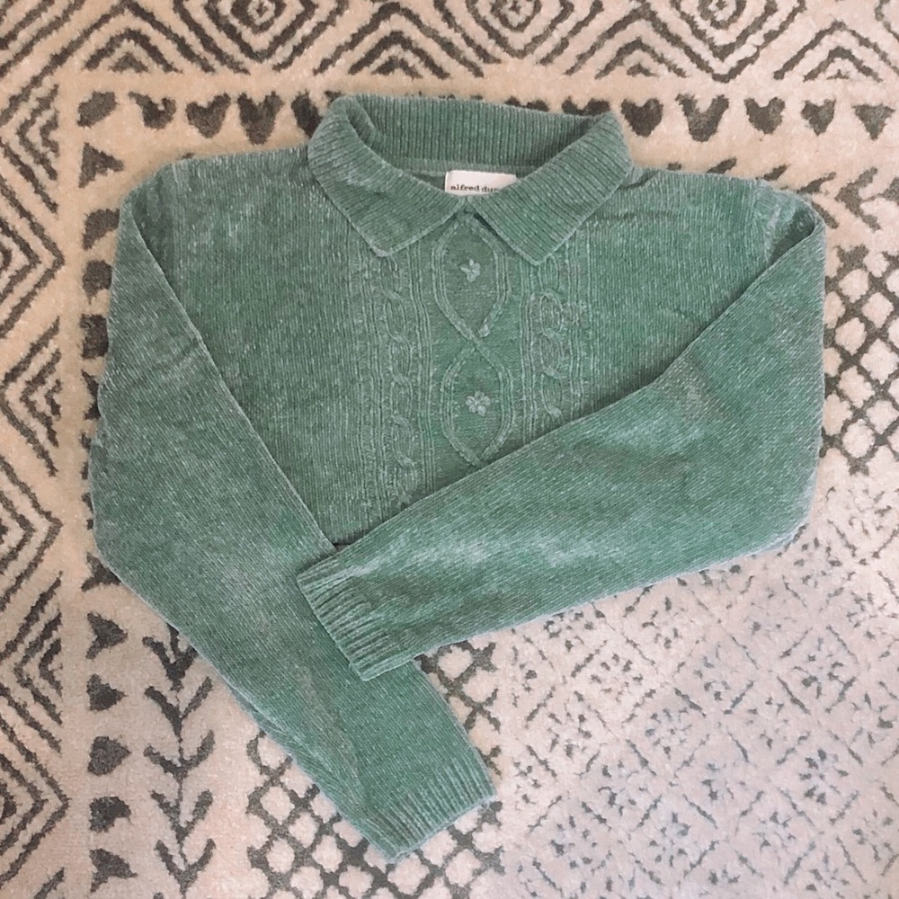 Velvet turquoise sweater